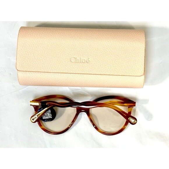 Chloe Havana Cat Eye Women Sunglasses Blue Light Photochromic CH0089S 001 New main image 7